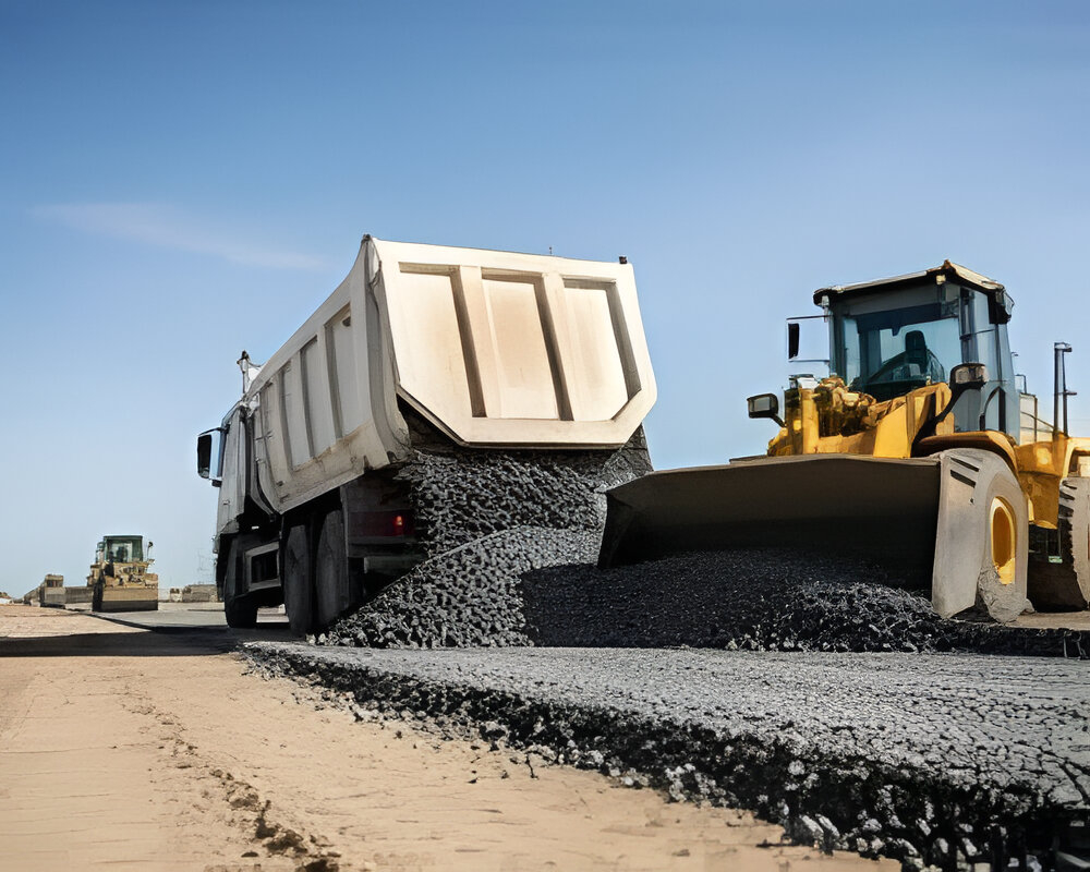 Road-base material transport